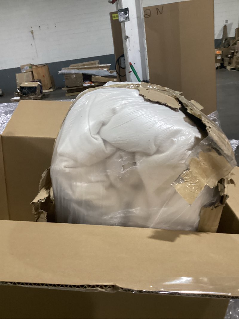 Condition photo showing As Is for White Shag Rugs for Living Room 9x12 Area Rugs for Bedroom Large Washable Furry Faux Sheepskin Fluffy Fur Rug for Nursery Rectangle Rug 9' x 12' (Rectangular) White