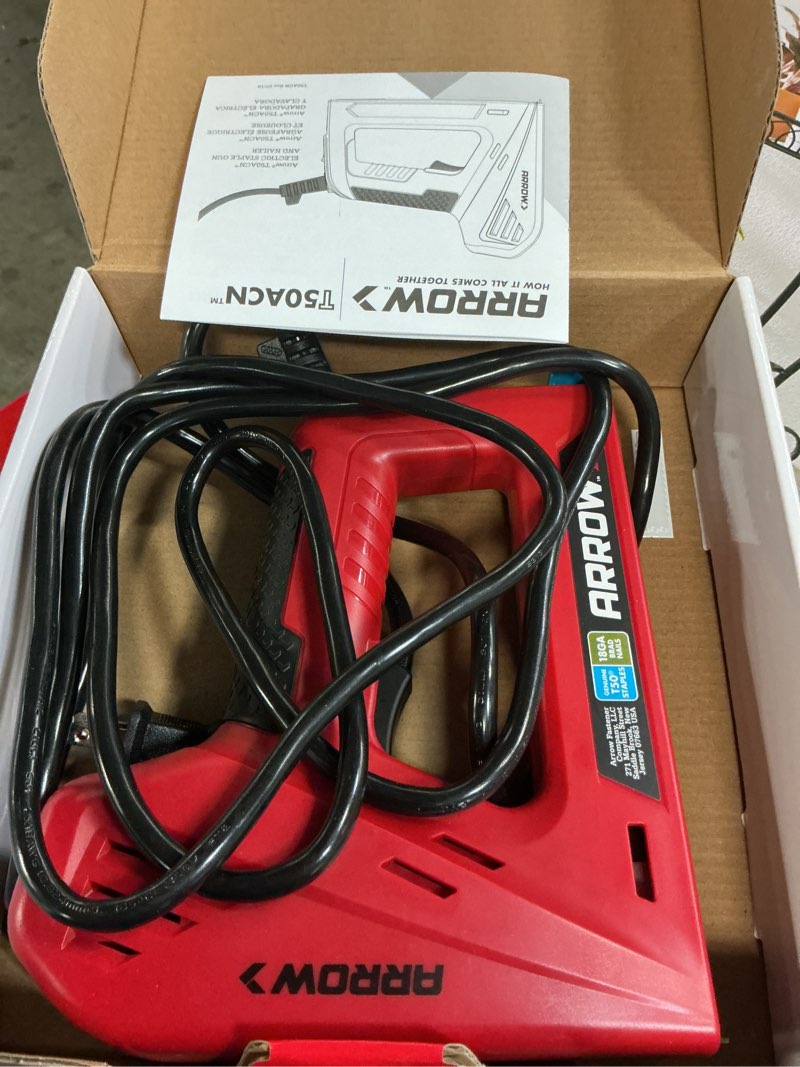 Condition photo showing Good Condition for heavy-duty corded electric 2-in-1 staple and nail gun