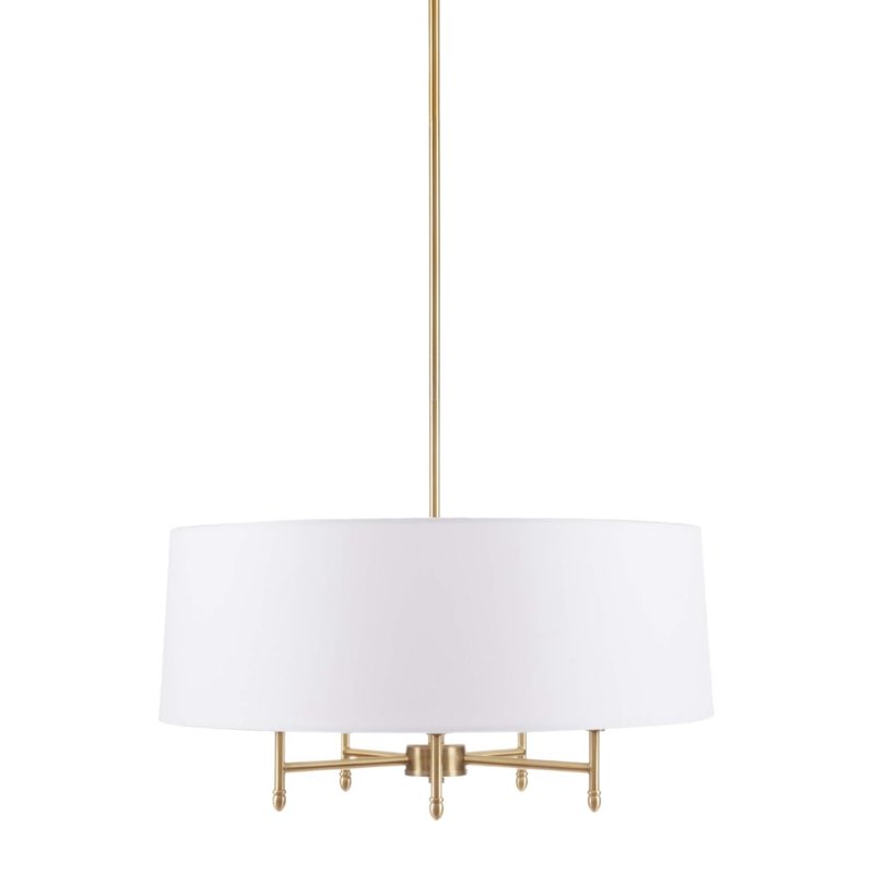 Madison Park Presidio Chandelier White/Gold See Below
