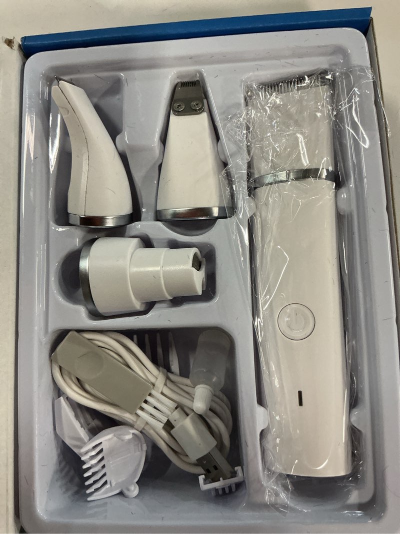 Condition photo showing As Is for Dog Clippers Grooming Kit Hair Clipper-Low Noise Paw Trimmer- Rechargeable - Cordless Quiet Nail Grinder Shaver for Cats and Other Pets White