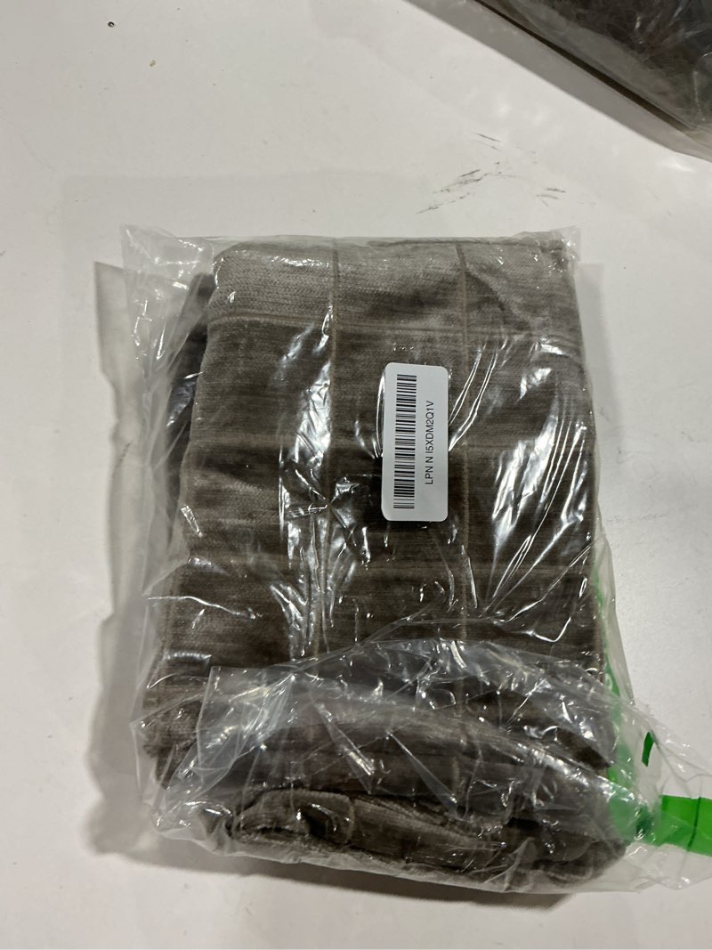 Condition photo showing Good Condition for MIULEE Decorative Chenille Check Lumbar Throw Pillow Covers Vintage Plaid Couch Pillows 12x20 Inch Set of 2 Neutral Boho Farmhouse Cushion Covers Modern Home Decor for Sofa Bed Living Room Taupe Grey 20" x 12" (Pack of 2) Taupe Grey