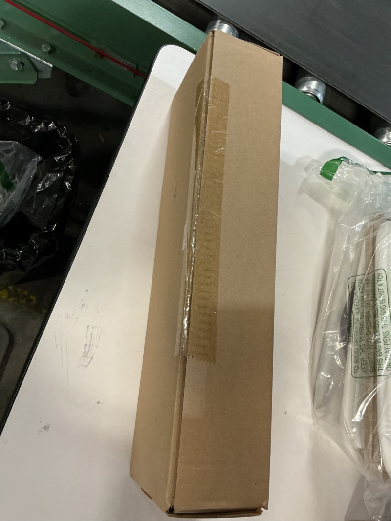Condition photo showing New/Like New for Industrial Curtain Rods for Windows 18 to 86 Inch, 1 Inch Diameter Adjustable Blackout Heavy Duty wrap around metal easy install inside mount lightweight Drapery Rods with Aluminium Finials, Black Black 18-86