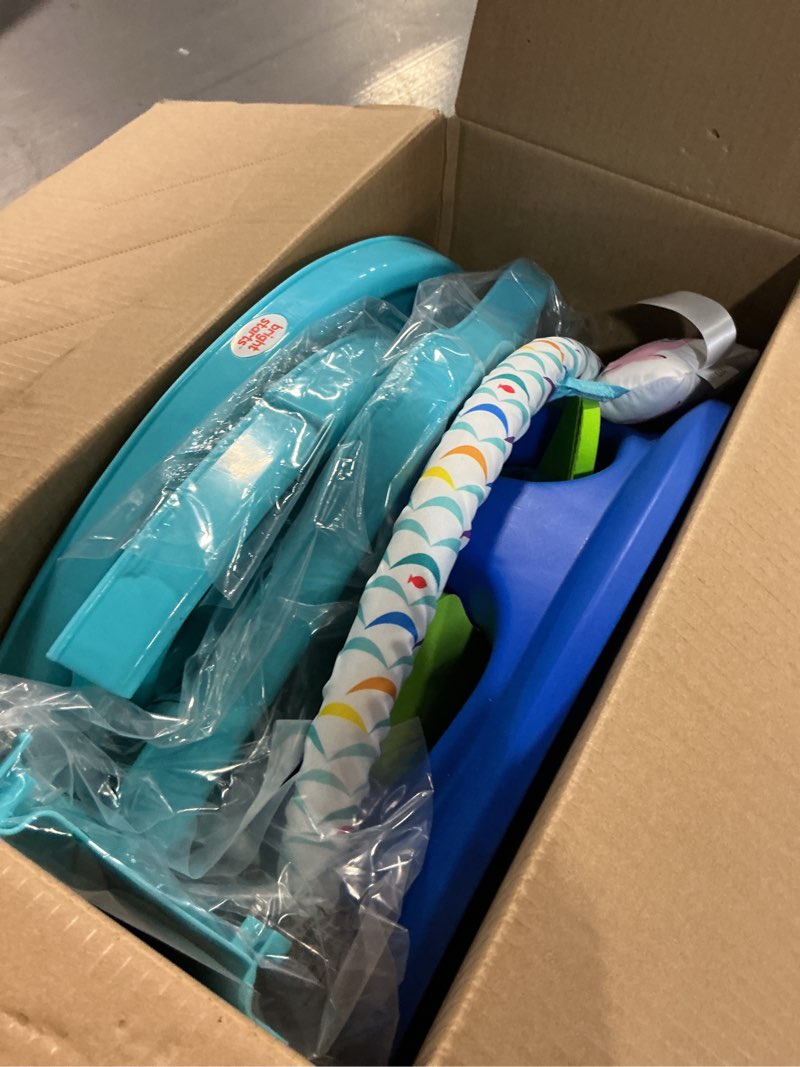 Condition photo showing New/Like New for Bright Starts Disney Baby Finding Nemo SuperSeat, Fun Baby Seat for Sitting Up, Playtime, and Meals, Ages 4 Months to 4 Years, Blue