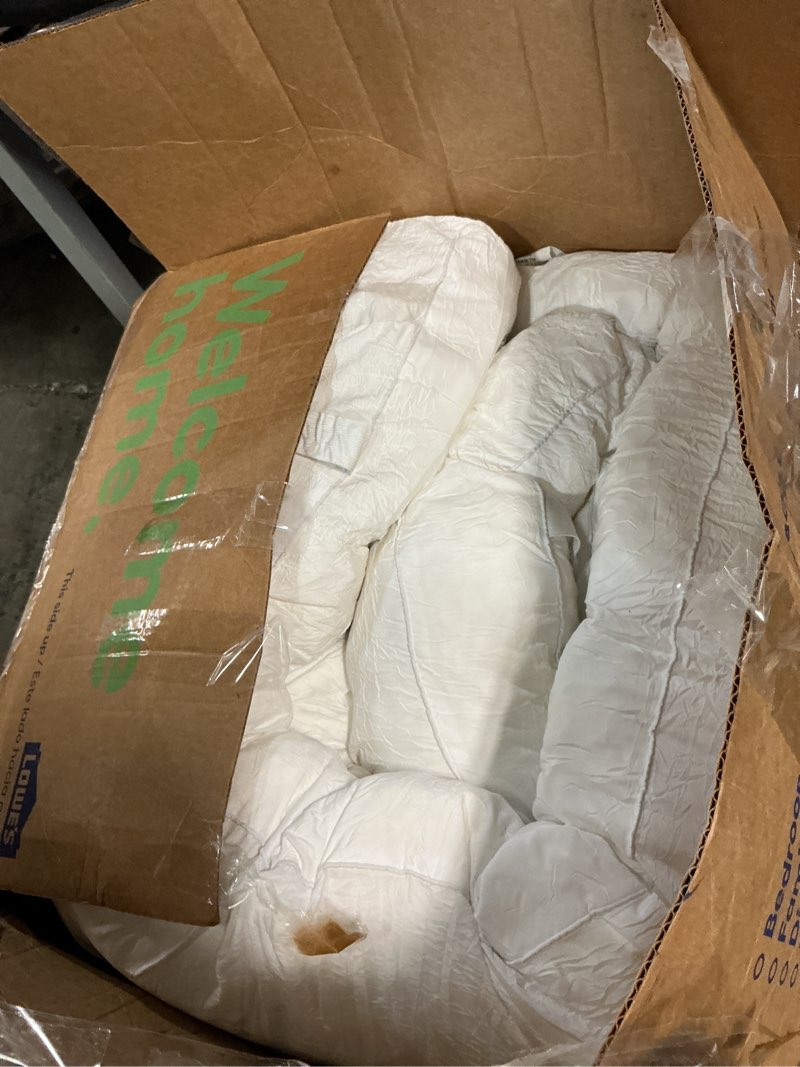 Condition photo showing As Is for EASELAND King Size Mattress Pad Pillow Top Mattress Cover Quilted Fitted Mattress Protector Cotton 8-21" Deep Pocket Cooling Topper (78x80 Inches, White) White King