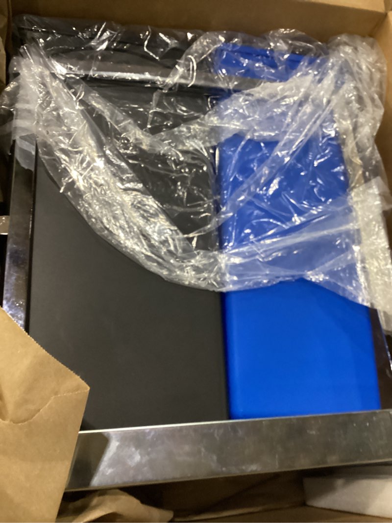 Condition photo showing New/Like New for simplehuman 35 Liter / 9.3 Gallon Dual Compartment Under Counter Kitchen Cabinet Pull-Out Recycling Bin and Trash Can, Chrome 35 Liter Trash Can