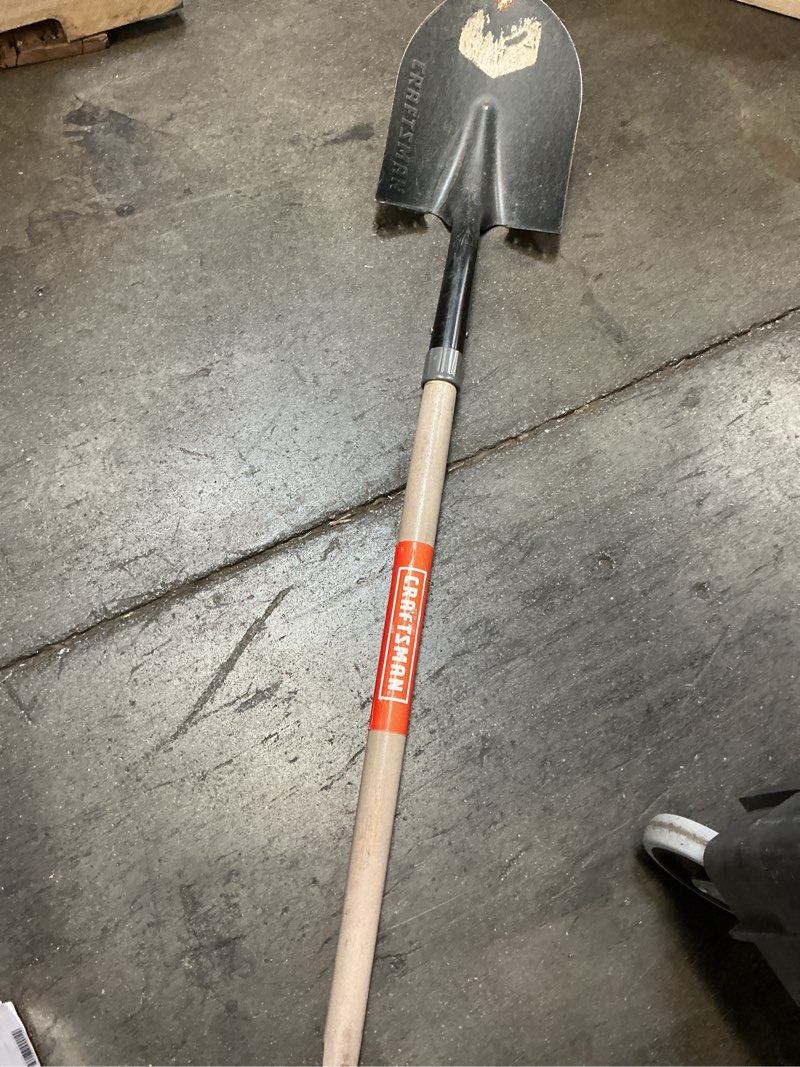 Condition photo showing As Is for 45-in wood handle digging shovel