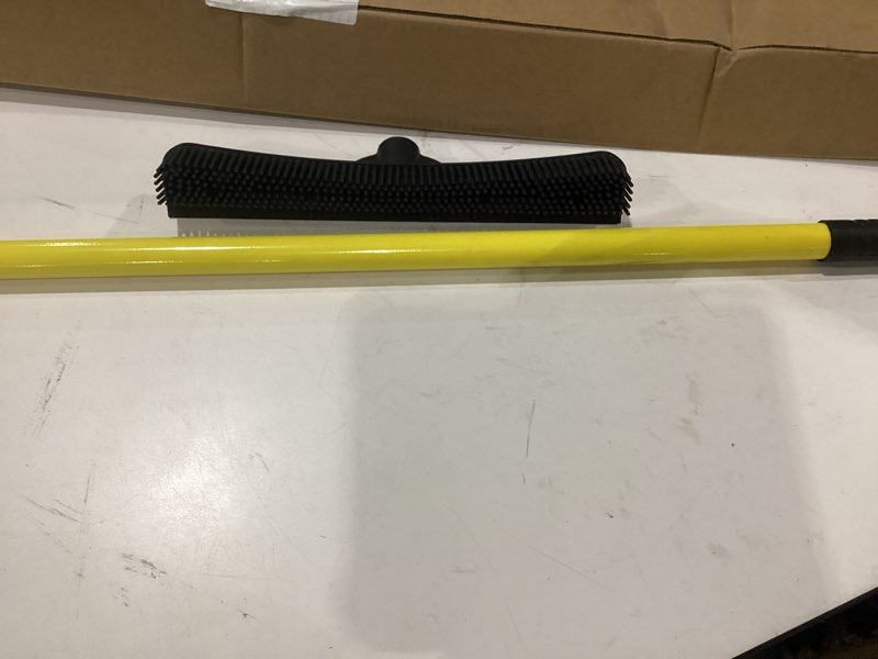 Condition photo showing Good Condition for furemover original pet hair rubber broom with squeegee, with 58" telescopic handle for carpet, tile and hardwood furemover original broom