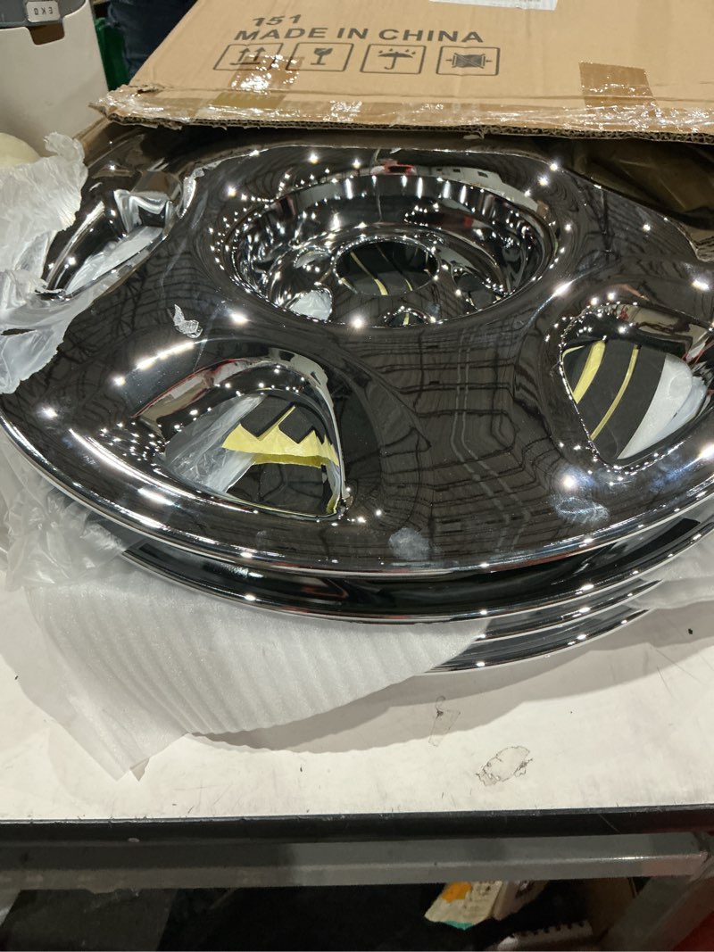 tangmige 4-pack wheel skins compatible with honda cr-v crv 2007 2008 2009 2010 2011, 17 inch 17", hubcap, alloy wheel cover (bright black color)