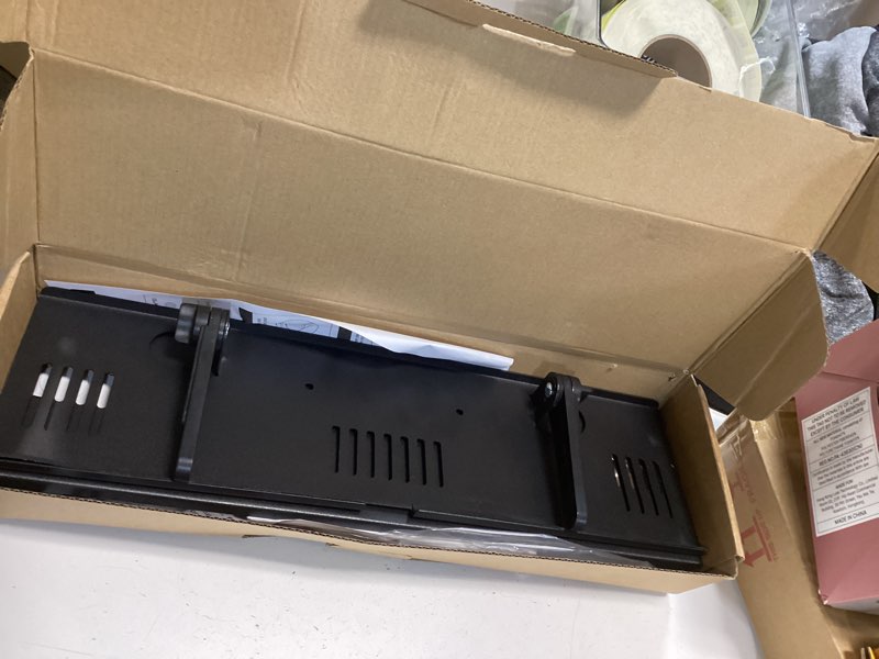 Condition photo showing New/Like New for Soundbar Mount, No Drilling Steel TV Top Shelf Fits Most of Sound Bars Up to 15 Lbs, Universal Sound Bar TV Mount Bracket, Sound Bar Stand Compatible with Samsung, Sony, LG,Bose, 33.8x4.7inch Black 33.8"