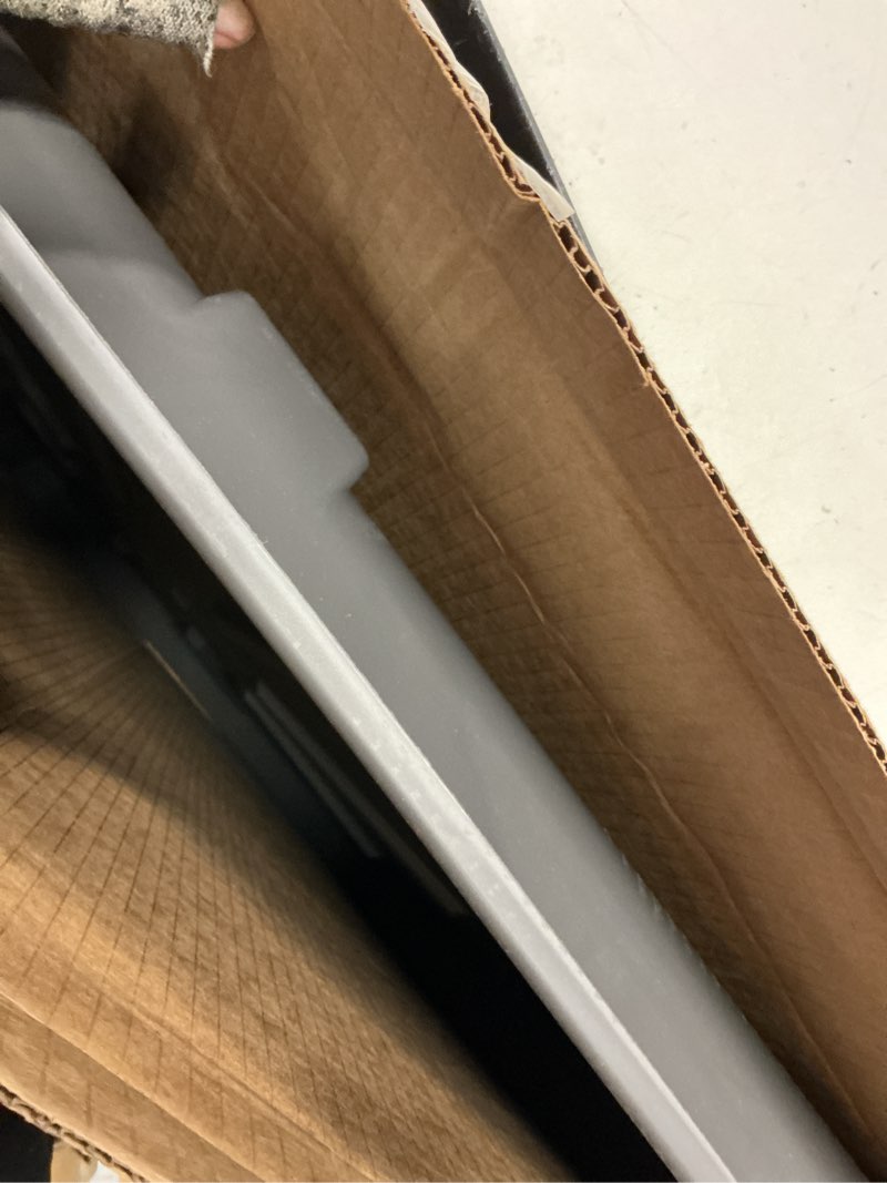 Condition photo showing Good Condition for camco washing machine drain pan - features a durable plastic construction, 1-inch/1.5-inch pvc drain fitting, and measures 30-inches (l) x 32-inches (w) x 2 ½-inches (h) (od) (20750) standard packaging graphite 30" x 32"