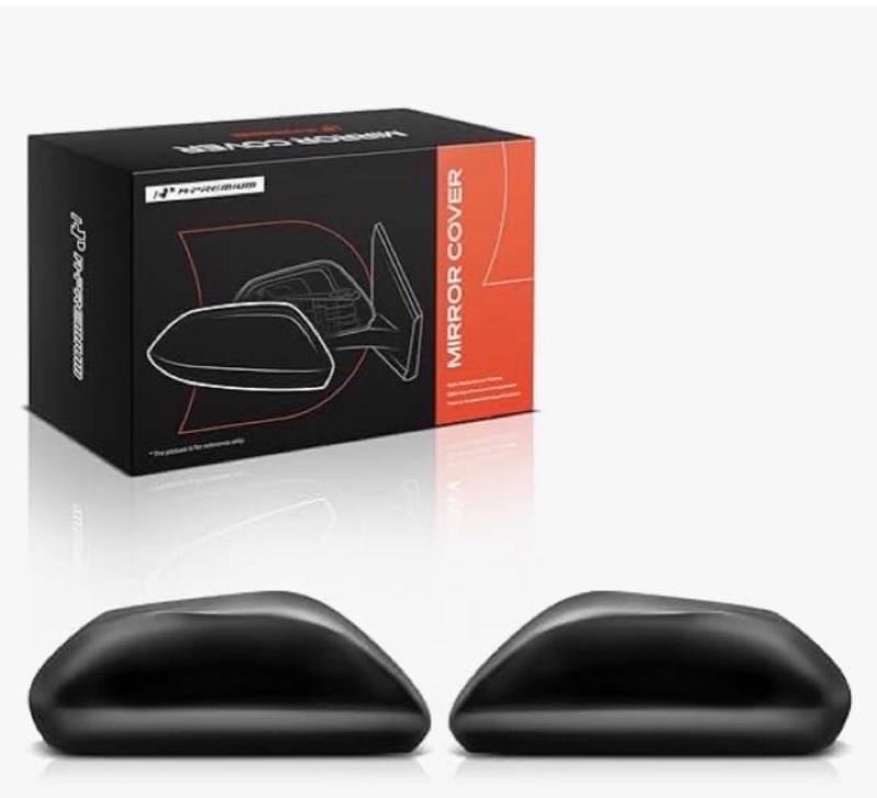 a-premium 1 pcs driver and passenger side rearview mirror covers caps - compatible with toyota camry