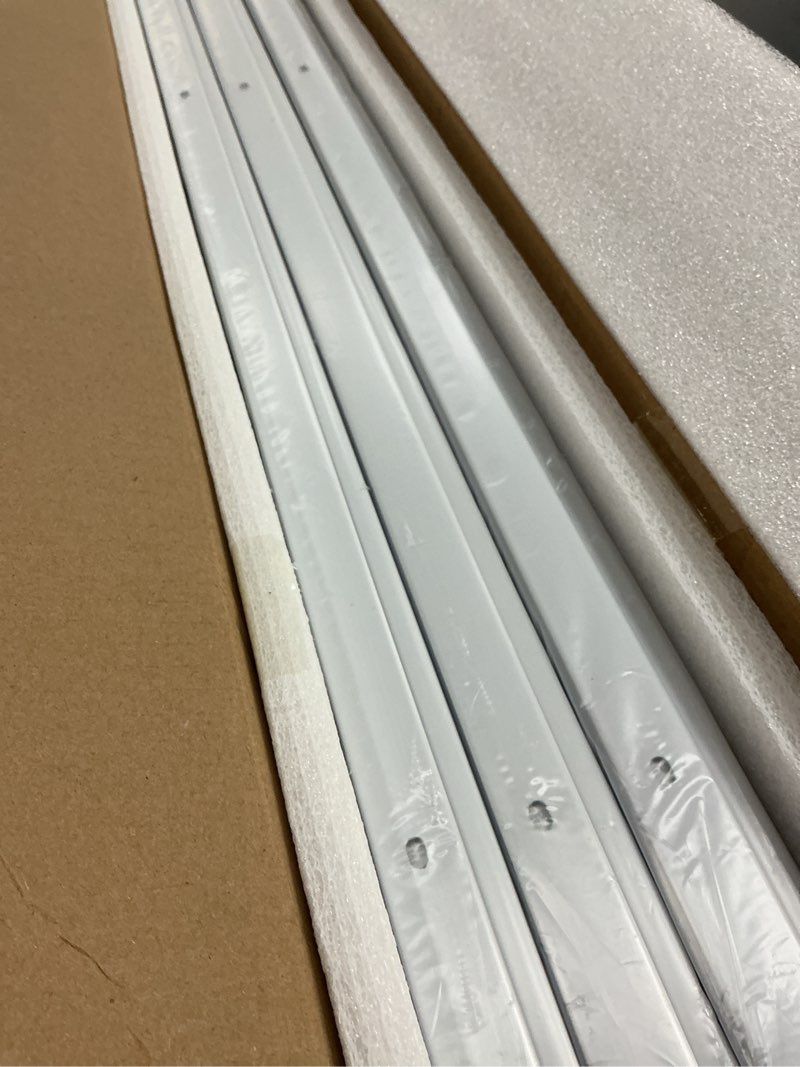 Condition photo showing New/Like New for SOLOKOS Room Divider Ceiling Track Set for Curtains with Hooks, Corner Connectors(Set of 2) and top Brackets Curtain Rail System (12-18 ft Track Set) White White-1 12-18 ft