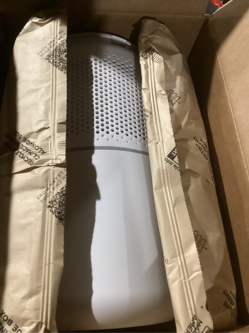 Condition photo showing As Is for levoit air purifier for home allergies pet hair in bedroom, covers up to 1073 ft² by 56w high torque motor, aham verifide, 3-in-1 filter with hepa sleep mode, remove dust smoke odor, core300-p, white