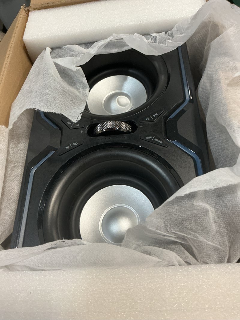 Condition photo showing Good Condition for hotlemon large bluetooth speaker: 240w peak powerful loud sound with deep bass, 15h playtime, fast charge, tws, portable wireless speakers for outdoor, party, beach, backyard, home, outside (black)