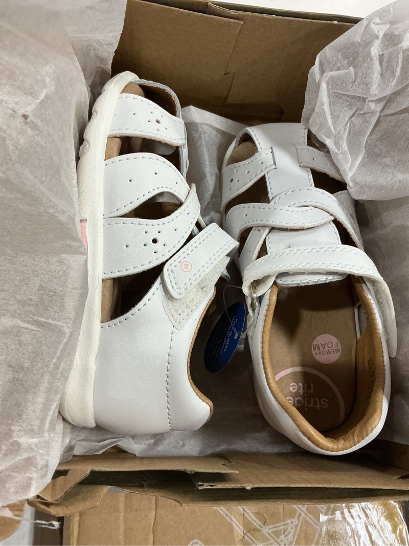 Condition photo showing Good Condition for stride rite kid’s xena sandal white little kid 8.5w