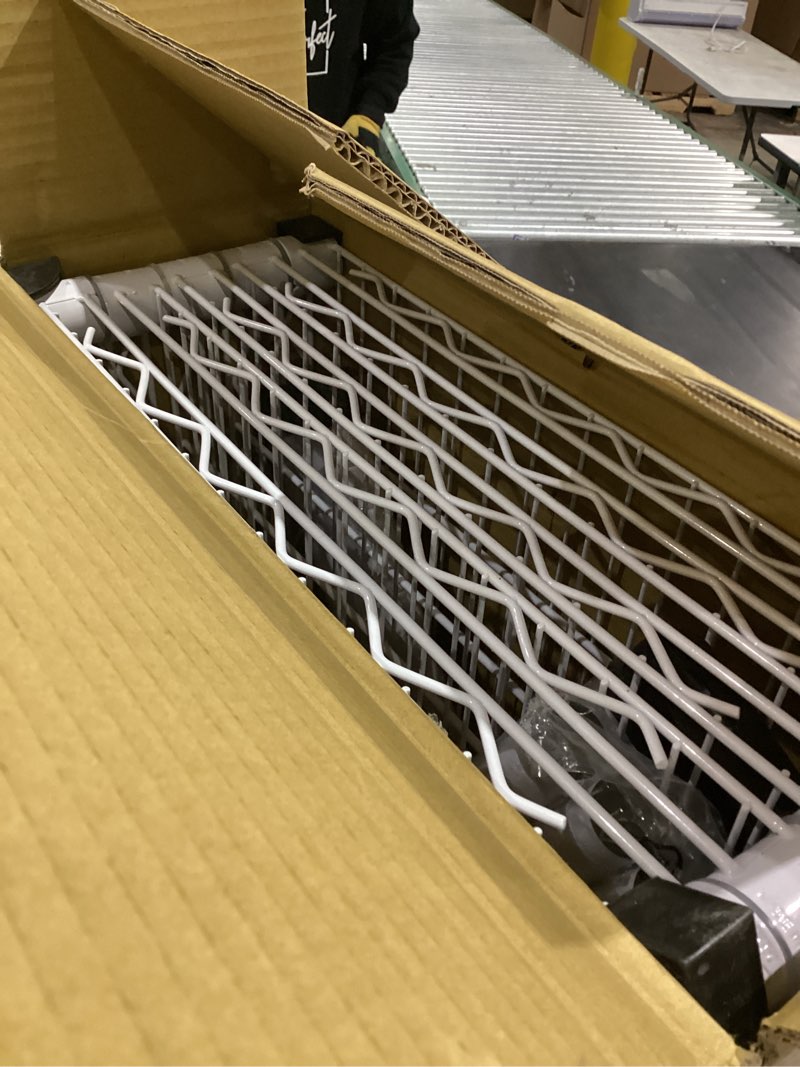 Condition photo showing Good Condition for Honey-Can-Do SHF-01055 5-tier white shelving unit, 250 lbs White 5 250 lbs per shelf