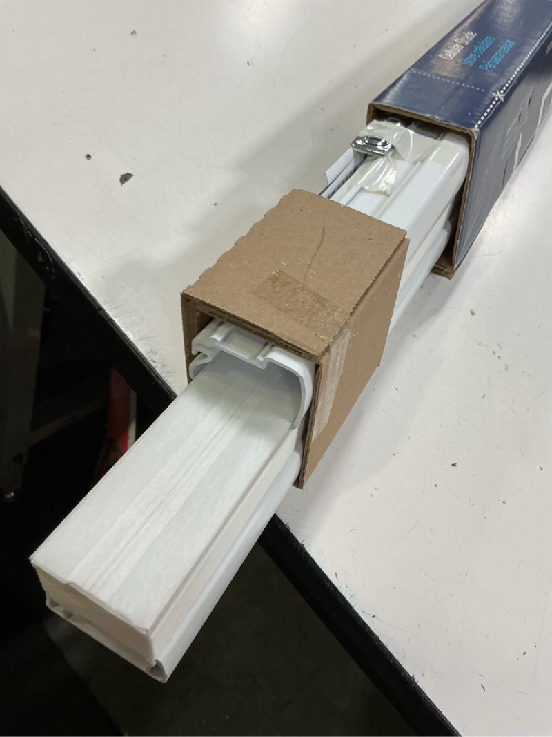 Condition photo showing As Is for levolor 30-in x 72-in snow light filtering cordless cellular shade