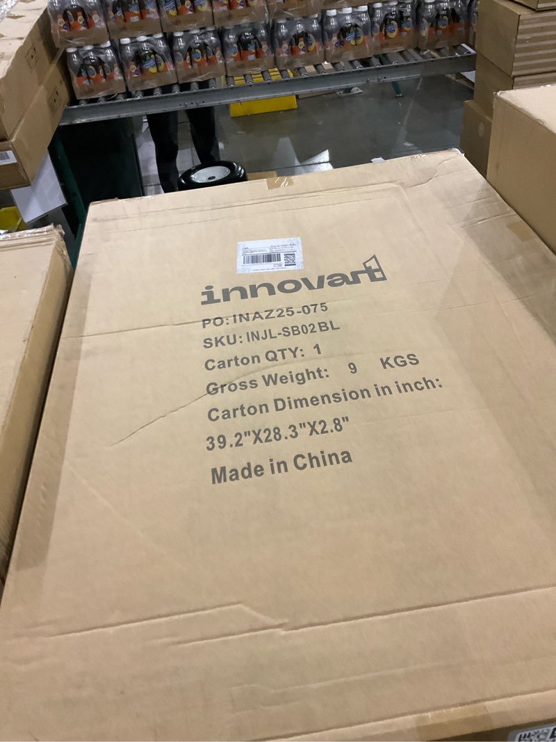 INNOVART Rustic Double Sided Swinging Chalkboard Sign, Wooden Sidewalk Sign 40" x 28", Magnetic Swin