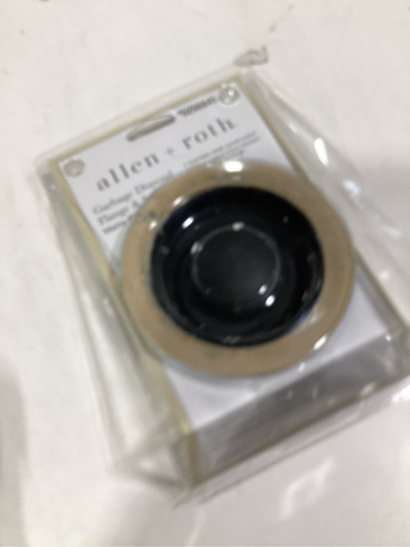 Condition photo showing As Is for allen + roth 4.5-in Stainless steel Rust Resistant Disposal drain guard Item