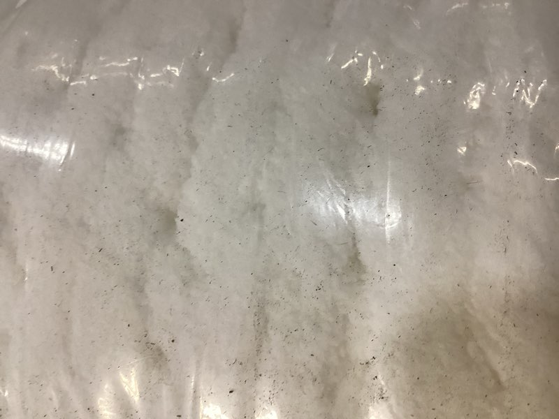 Condition photo showing As Is for comtest chunky knit throw blanket chenille, milk white 100*150