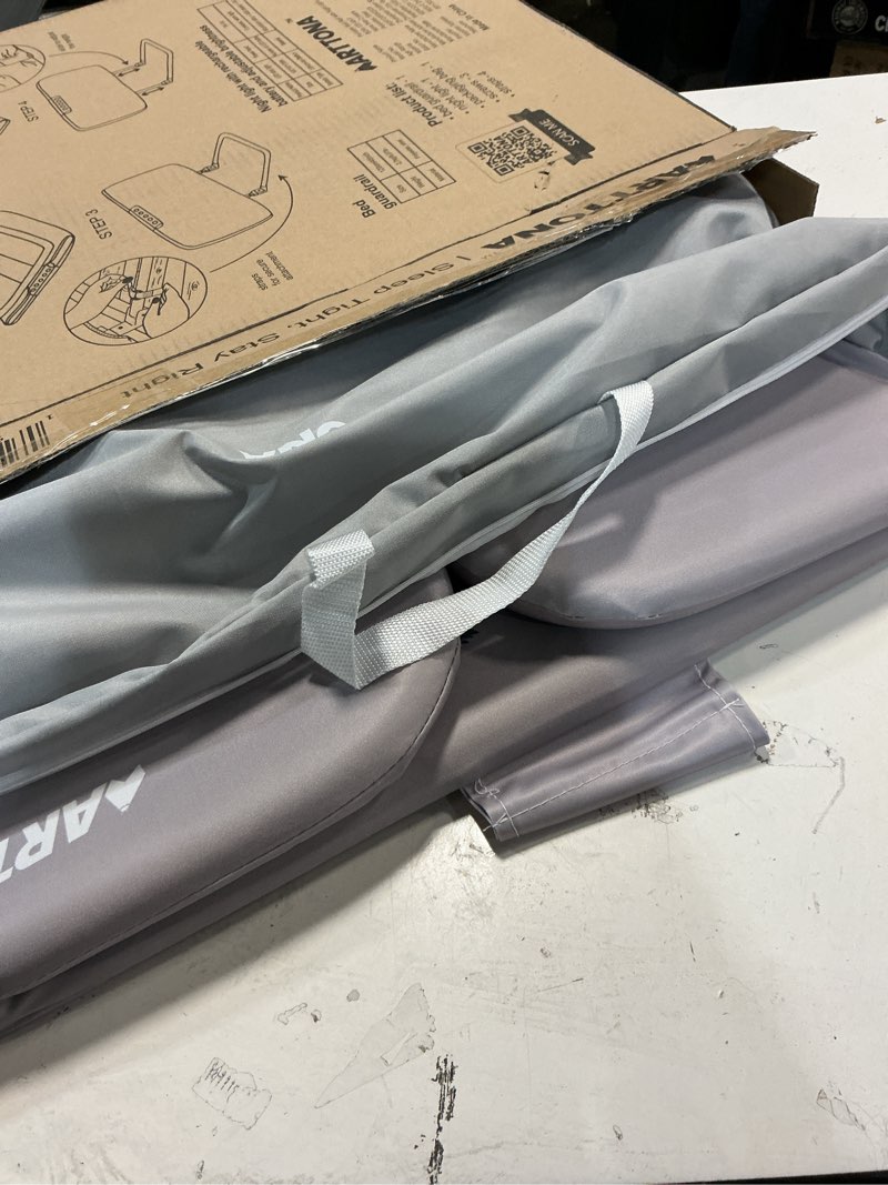 Condition photo showing Good Condition for Toddler Bed Rail with Night Light - Foldable Bed Side Rails - Fits for Most Beds Bed Rails for Full Size Bed, Queen Size Rails, Twin Rails - Portable Fence for Baby - 48inch Grey With Fish Image