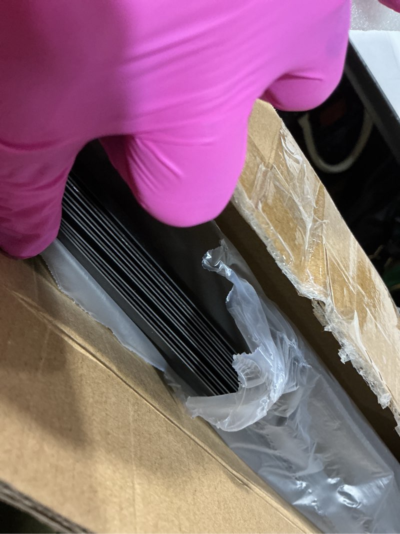 Condition photo showing Good Condition for art3d 12-pack drop ceiling tiles 2x4 ft, pvc decorative ceiling covering panels for basement kitchen bathroom, 24x48 inch, cover 96 sq. ft, smooth black smooth black 24x48 inch