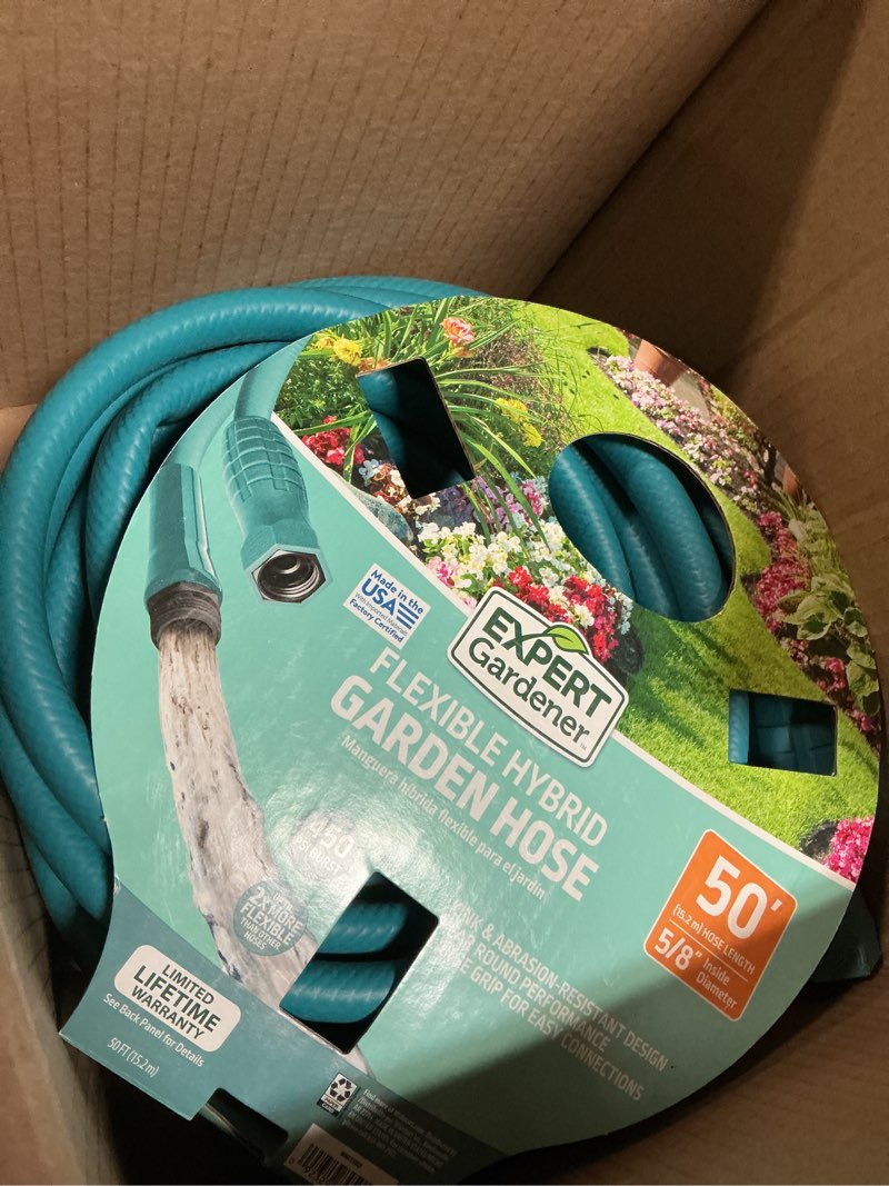 Condition photo showing Good Condition for expert gardener 5/8  x 50 ft heavy duty hybrid polymer garden hose