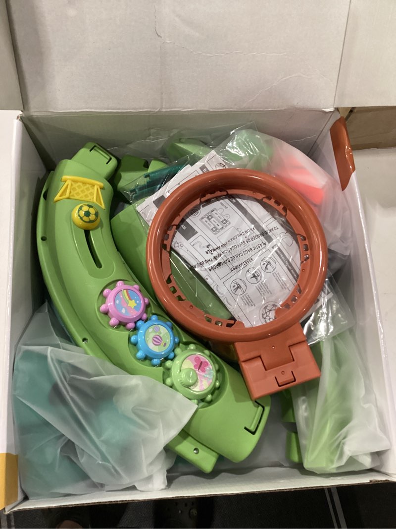 Condition photo showing New/Like New for marstone baby toys for 1 year old boy gifts: toddler basketball hoop and soccer goal activity center toys with sound and music for kids 1-3, interactive 1st first birthday present