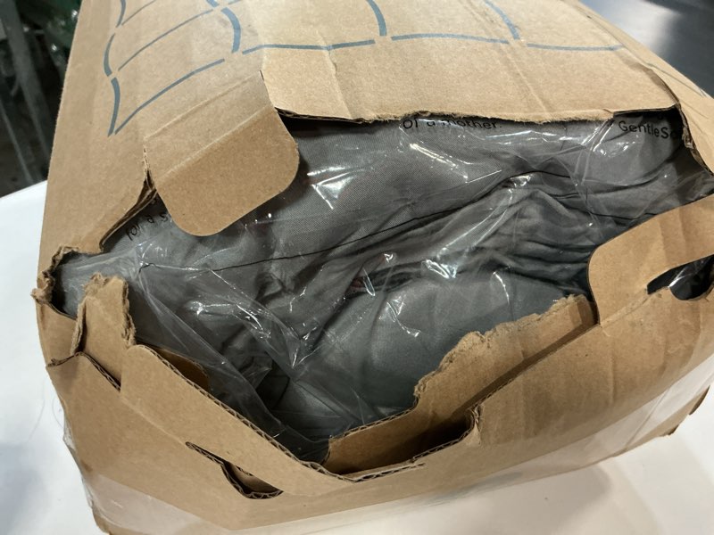 Condition photo showing Good Condition for bedsure oversized king comforter set grey - bed in a bag bedding set 7 pieces, gentlesoft™ pintuck bed set gift for family, pinch pleat grey comforter with sheets, pillowcases & shams 01 - grey oversized king