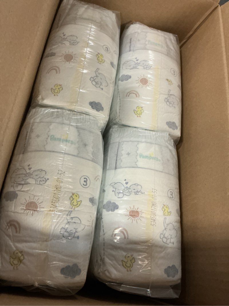 Condition photo showing New/Like New for Pampers Swaddlers Diapers, Size 3 (13-26 lbs), 136 Count, Absorbent, Keeps Baby Dry and Comfortable, Skin Safe Disposable Baby Diaper (Packaging May Vary) Size 3 136