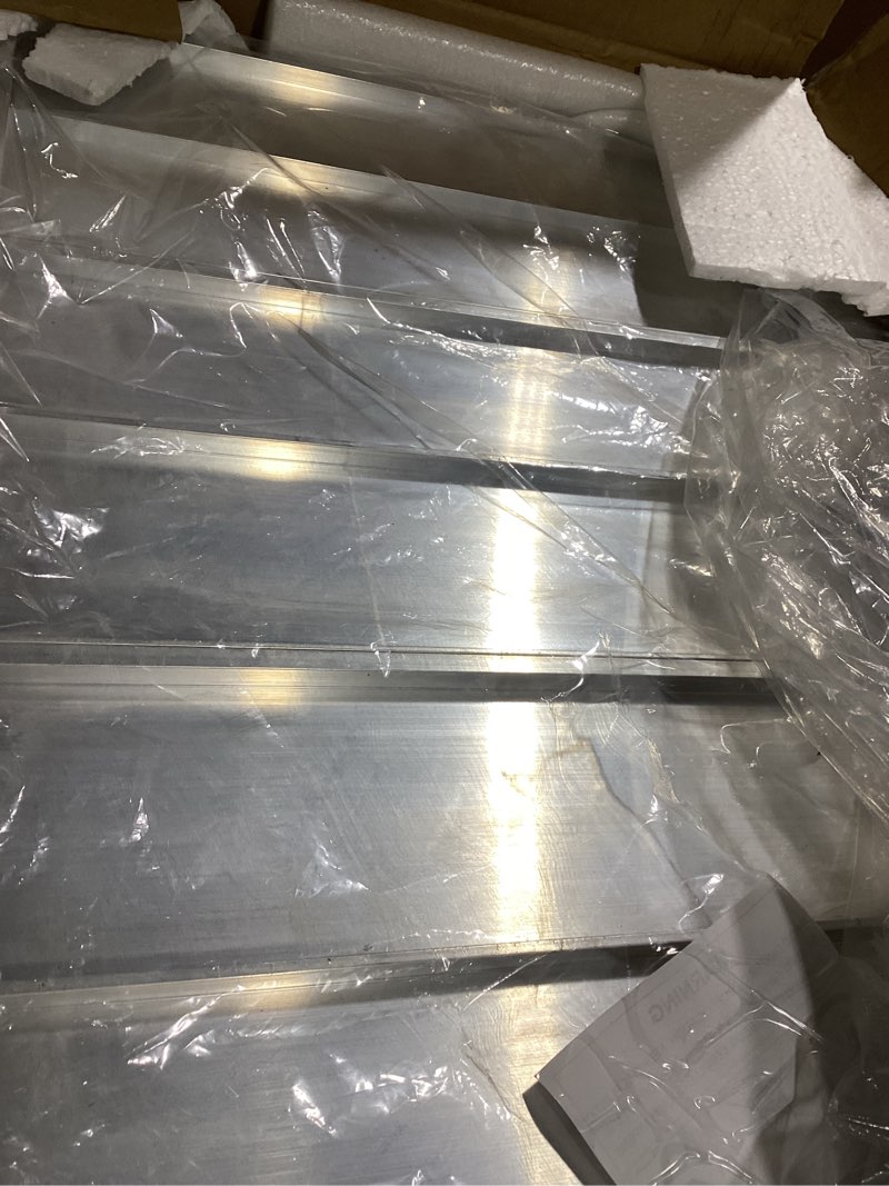 2 feet portable wheelchair ramp 600lbs capacity non-skid aluminum handicap ramps,seamless folding th