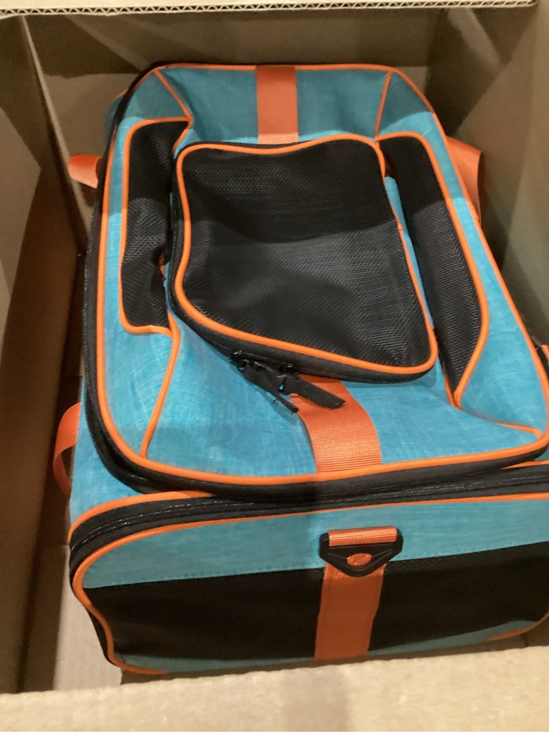 Condition photo showing New/Like New for Petskd Top-Expandable Pet Carrier 19x13x9 Inches Southwest Allegiant Airlines Approved, Soft-Sided Carrier for Small Dog Under 12 lbs and Large Cat Under 15 lbs(Blue)