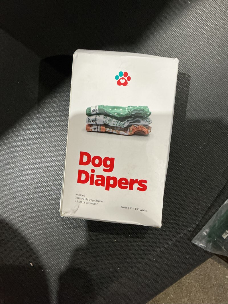 Condition photo showing Good Condition for pet parents® washable dog diapers (3pack) + extendrs® of durable doggie diapers, premium dog diapers female (small, daisy) daisy small (9-15")