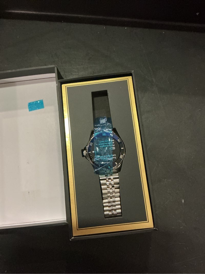 Condition photo showing Good Condition for souyie 2025 da gpt smart watch for men, heart rate, blood pressure, blood oxygen, sleep monitor, 107 sports modes, 1.19-inch amoled display, waterproof round watch, compatible android ios silver blue