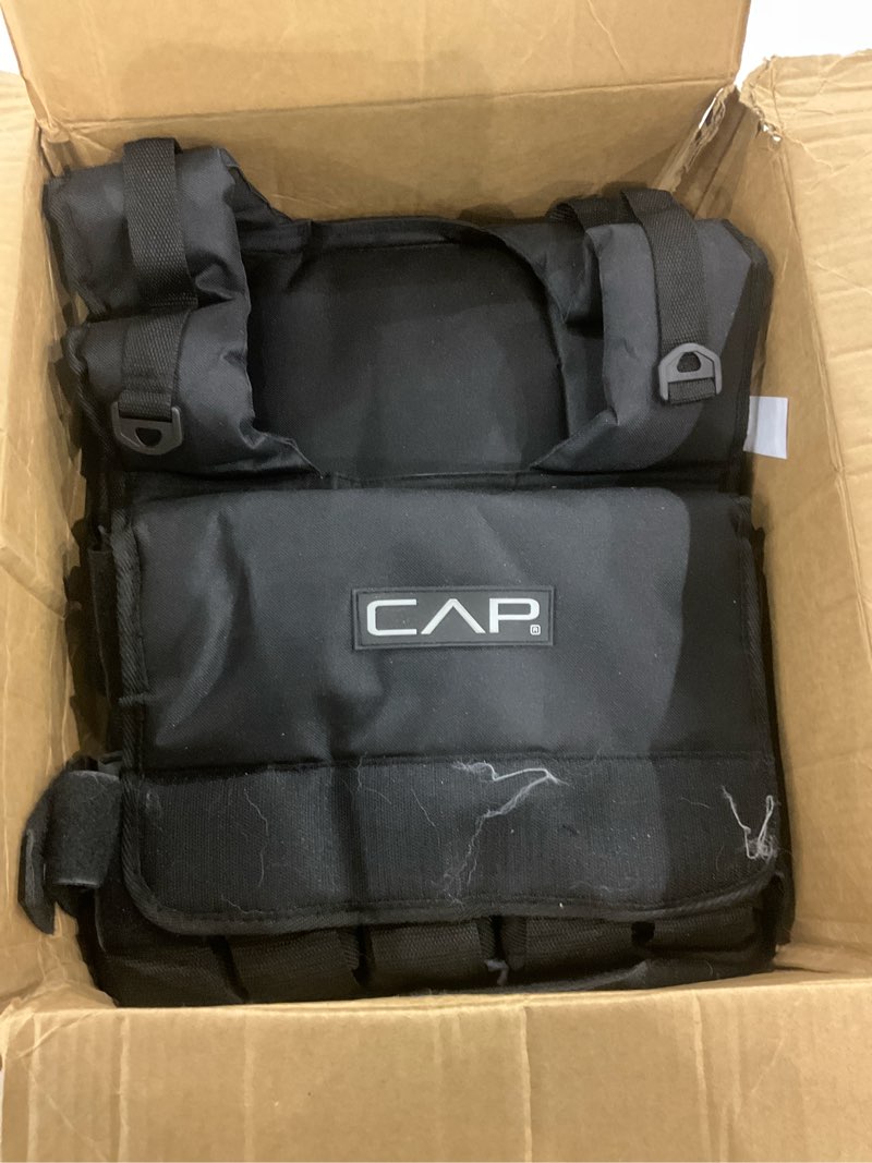 Condition photo showing As Is for CAP Barbell Adjustable Weighted Vest | Various Sizes 20lbs-S