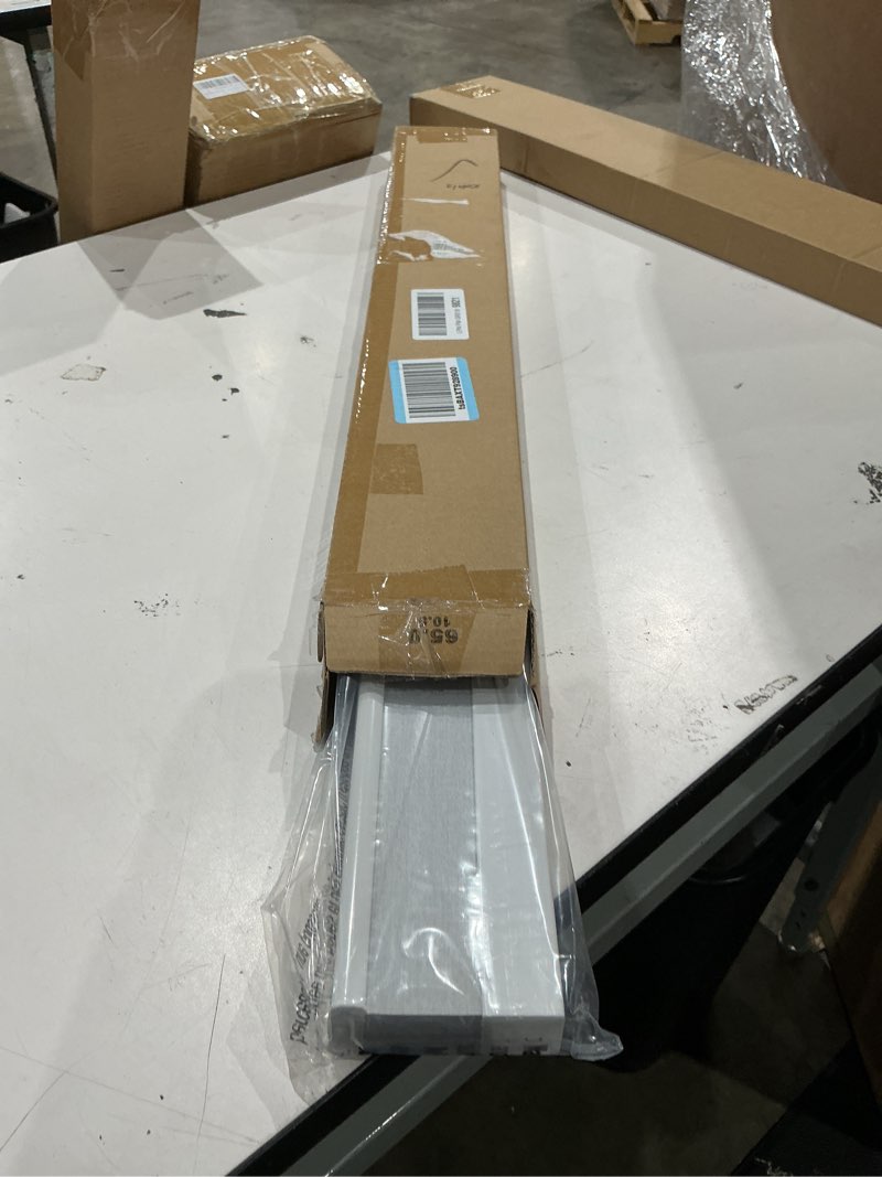 Condition photo showing Good Condition for lazblinds cordless cellular shades, blackout privacy honeycomb shades for home, thermal insulation noise reduction blinds for windows, 27'' w x 64'' h, white blackout-white 27'' w × 64'' h