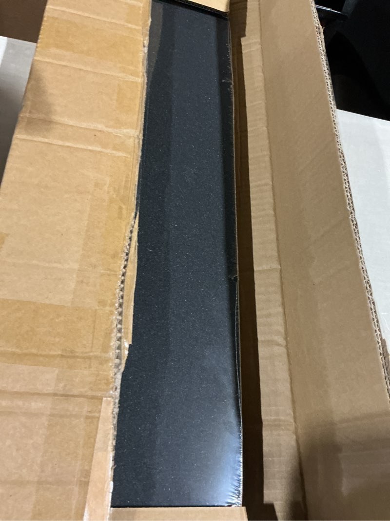 Condition photo showing Good Condition for meooeck blank skateboard decks for art painting 28 x 8 inches, wood skateboard replacement 7 layer maple double tail plain skate board with sandpaper for home decor 3