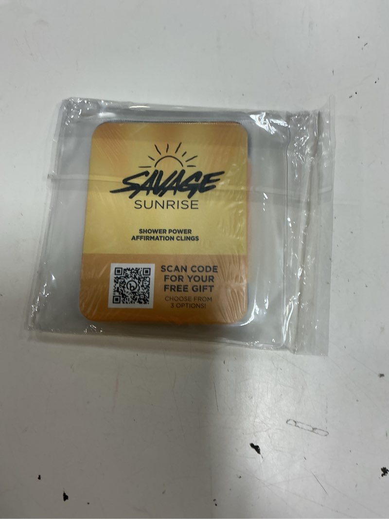 Condition photo showing New/Like New for shower affirmation cards, positive mirror clings, waterproof silicone, stick without water or adhesive, removable & reusable, gift for women