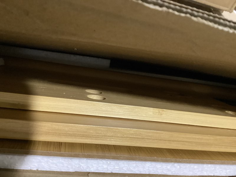 Condition photo showing New/Like New for Baby Clothing Rack for Toddler, Pets Clothes Rack with Storage Box & Adjustable Hanging Rod for Dogs/Cats, Baby Shower Clothes Closet Rack with Handle for Nursery Room (Natural, Baby) Natural 11.81"D x 20.47"W x 26.37"H - Baby