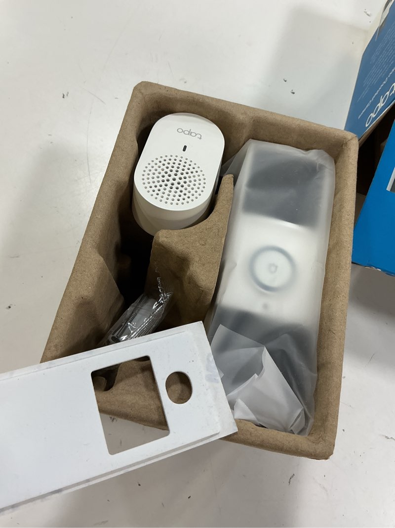 Condition photo showing As Is for tapo 2k wireless smart video doorbell with chime - 160° ultra-wide view,person detection, ring call, 2-way audio, subscription-free local storage/optional cloud, motion only alert, d210 battery only, 2k 3mp