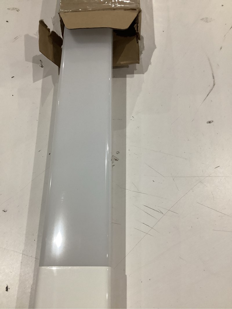 Condition photo showing As Is for under cabinet lights with plug. 2700k-6500k dimming and color. with wireless control panel and remote control.25w 2500lm for garage, kitchen, bathroom, closet, office (36 inch)