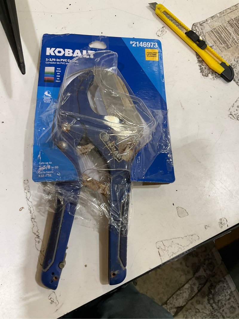 Condition photo showing As Is for kobalt cutter 1-1/4-in pvc cutter