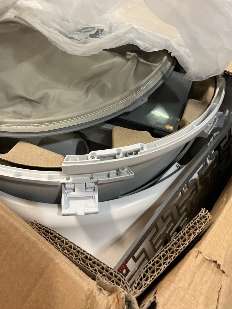 Condition photo showing As Is for Automatic Litter Box, Self Cleaning Litter Box, Cat Robot for Multiple Cats, with Smart APP Control and Health Monitoring, Safety Sensors, with Trash Bags, White & Grey