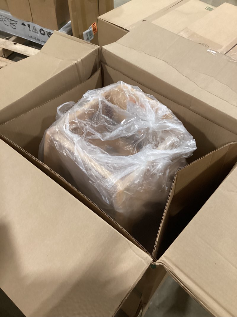 winco unassembled wooden high chair, natural,tan, medium