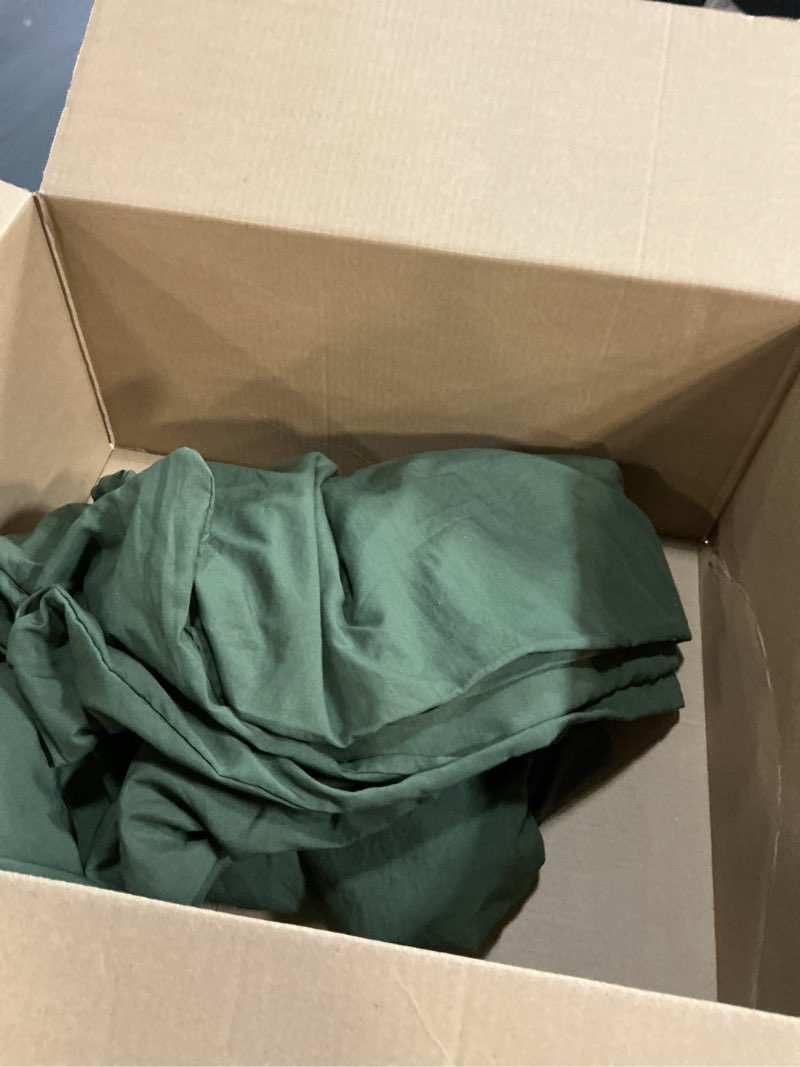 Condition photo showing As Is for Bedsure Olive Green Duvet Cover King Size - 3 Pieces Prewashed Cotton-Like Polyester Extra Soft Bedd
