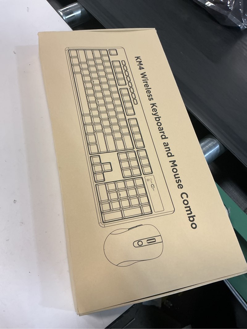 Condition photo showing New/Like New for Wireless Keyboard and Mouse Combo, 5-Level Adjustable 4000 DPI Mouse, Quiet 2.4G Full Size Keyboard with 8 Additional Shortcuts, Silent Typewriter for PC, Desktop, Laptop, MacBook