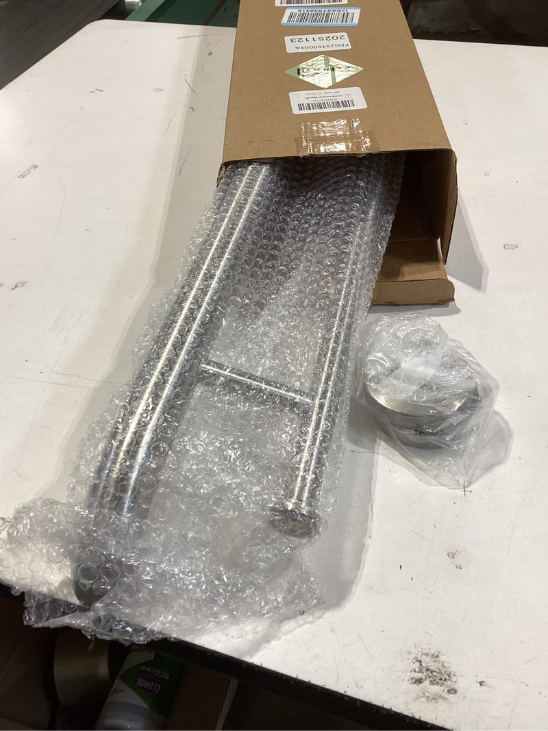 Condition photo showing Good Condition for Brushed Nickel Towel Grab Bar 24 Inch - 1.25” Diameter, Zepolu Stainless Steel Safety Bar w/Towel Holder, Shower Assist Balanced Support Handle, Wall Mounted Bathroom Grab Rail for Senior Elderly 24 Inch Brushed Nickel