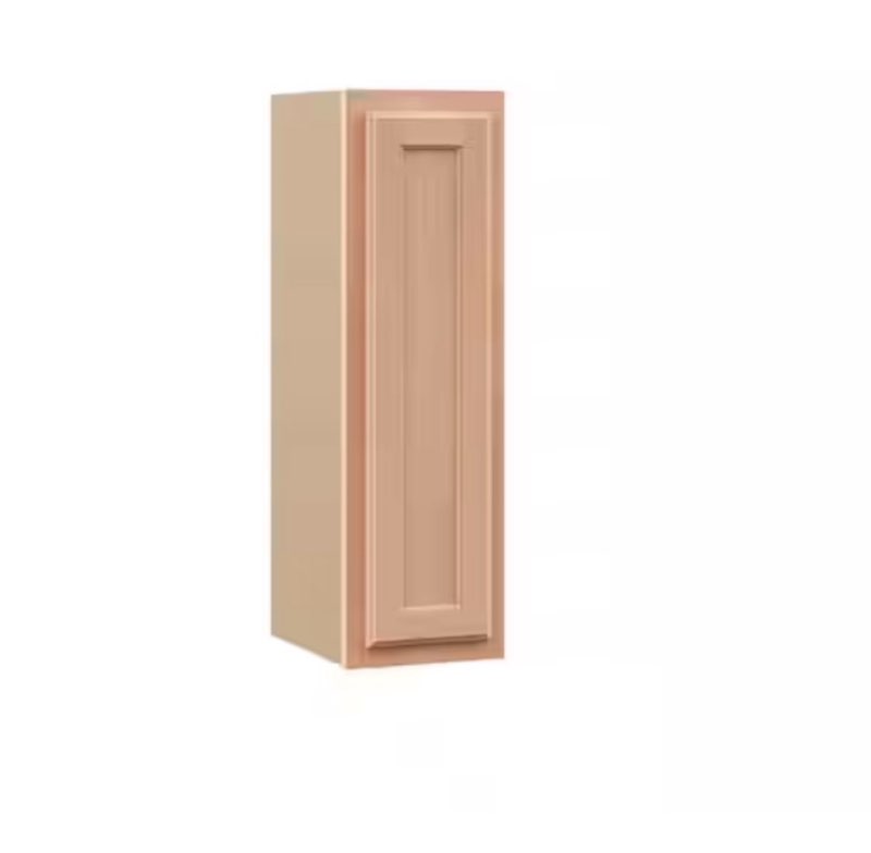 recessed panel 9 in. w x 12 in. d x 30 in. h assembled wall kitchen cabinet in unfinished