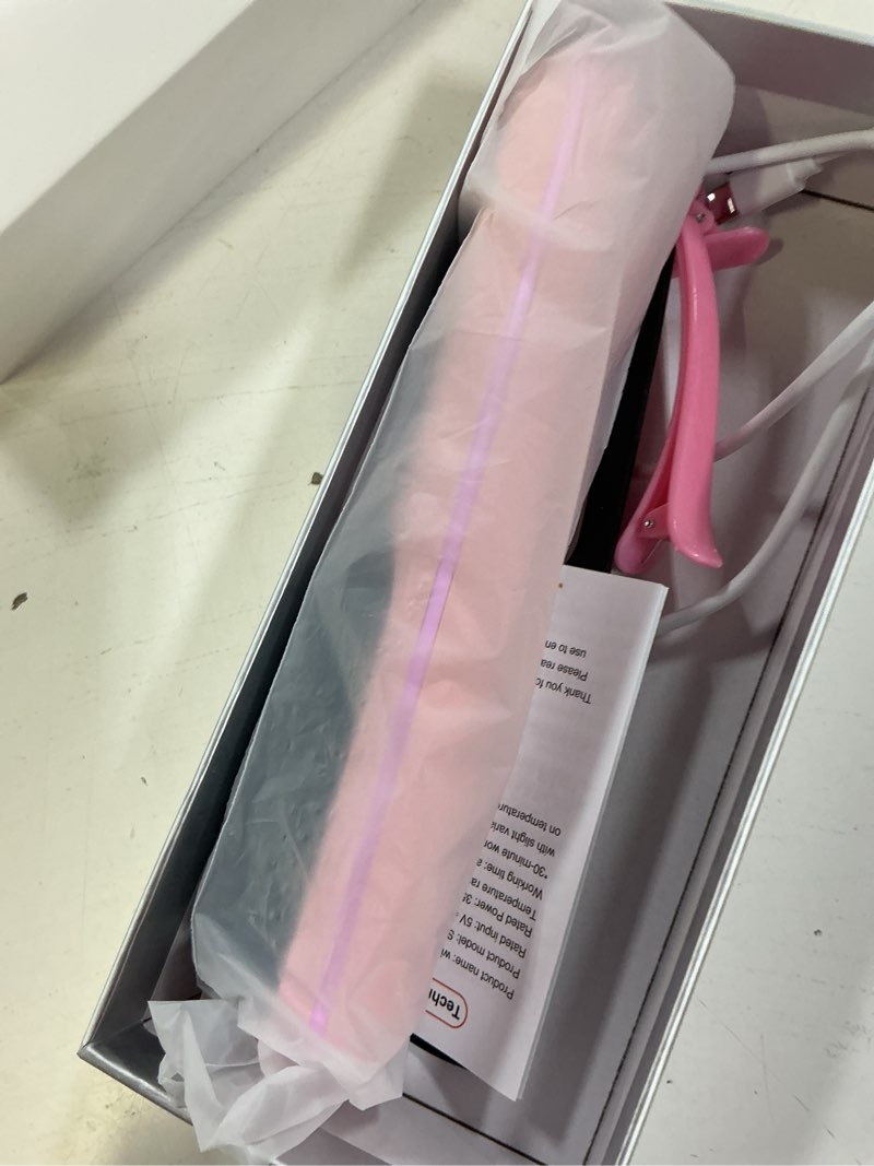 Condition photo showing Good Condition for numoya go brush pro portable cordless hair straightener brushs for travel, with 30s fast heat, 3 temperature settings (purple)