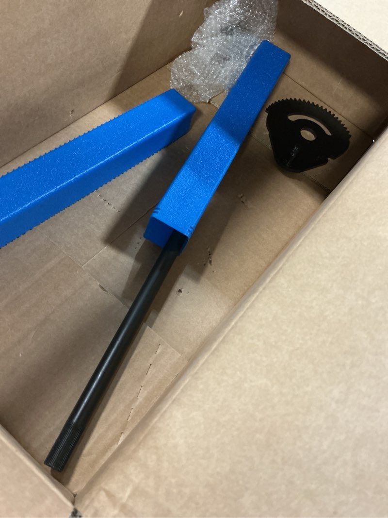 Condition photo showing Good Condition for 938-05078 steering rod shaft & 617-04094 steering gear kit, contain 941-0656a gear bushing & 948-0389 steering rod cap washer and screw, compatible with mtd, troy-bilt, cub cadet, craftsman lawn mower